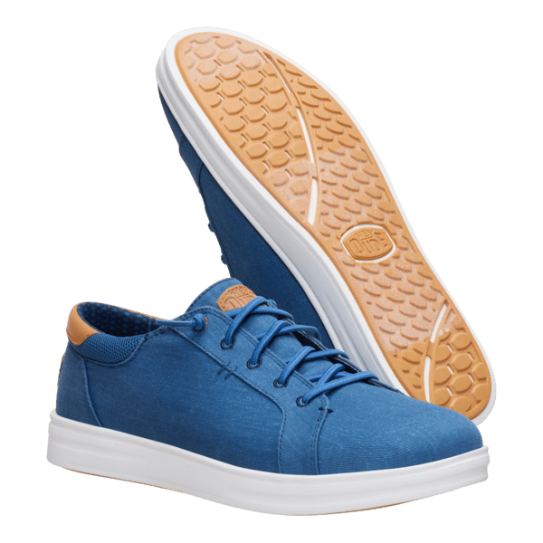 Paul Pro Stretch Canvas - Ensign Blue/Navy Blazer - Hey Dude South Africa