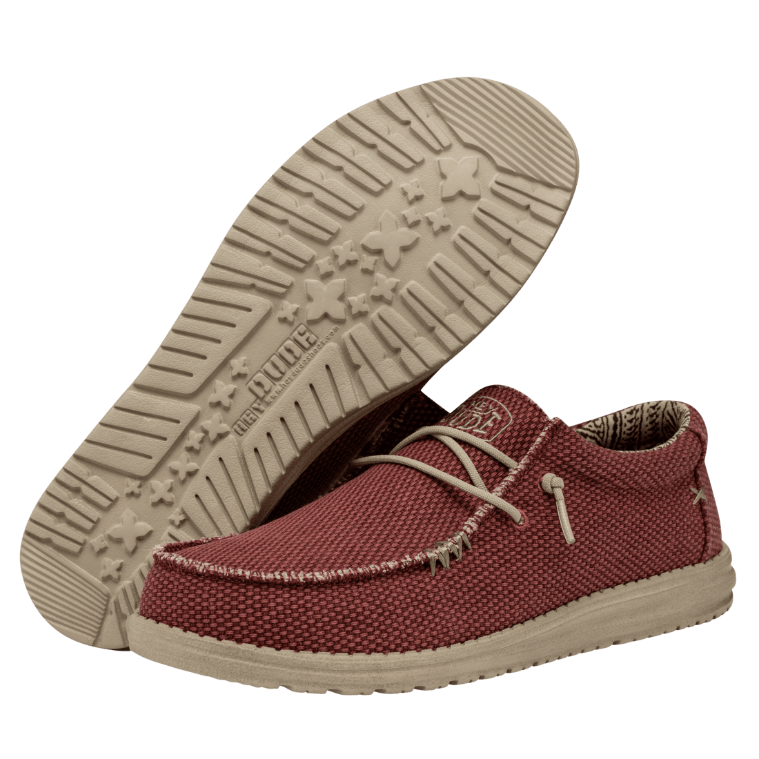 Wally Braided Pompeian Red - Hey Dude South Africa