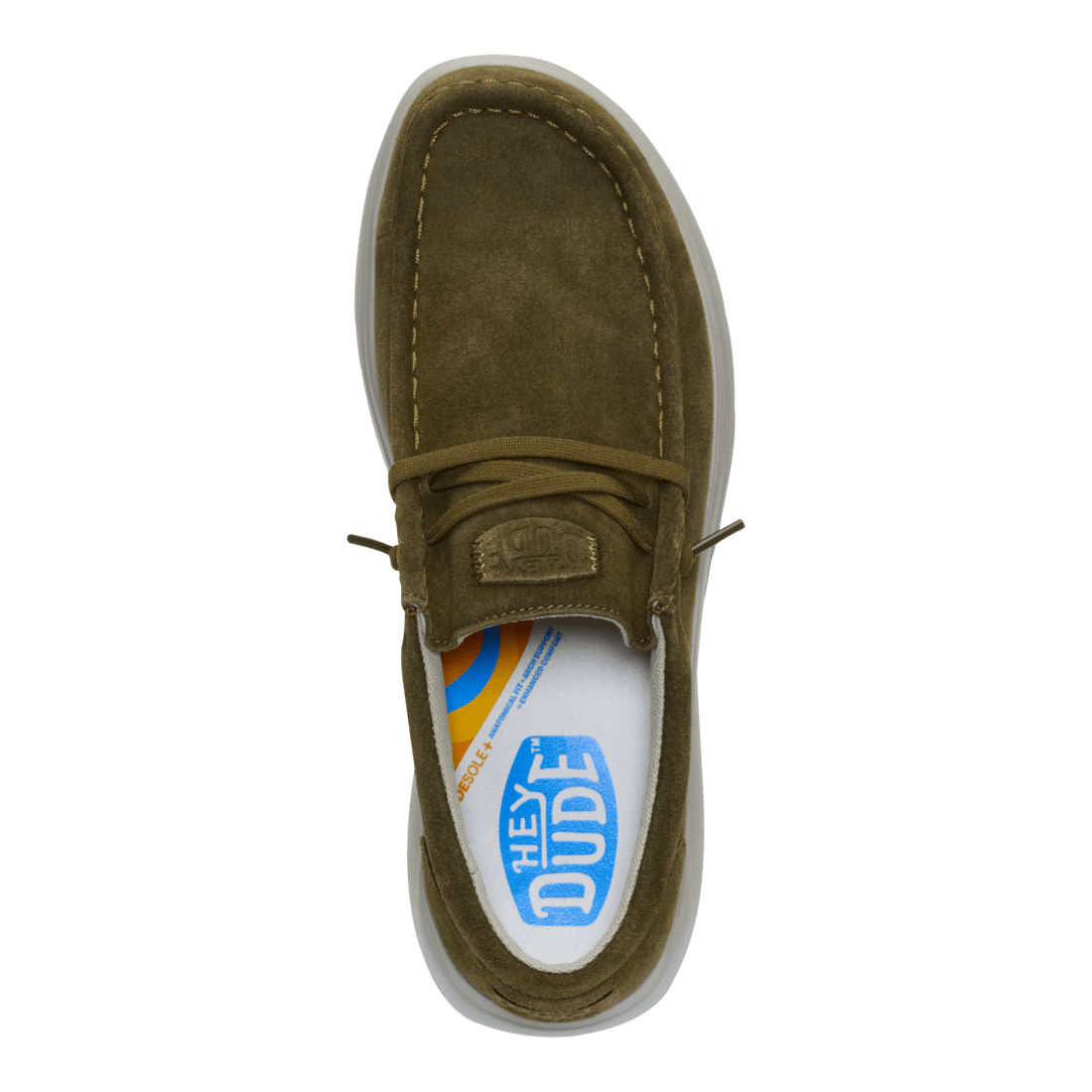 Wally COMF Suede Dark Olive/Stone Grey - Hey Dude South Africa