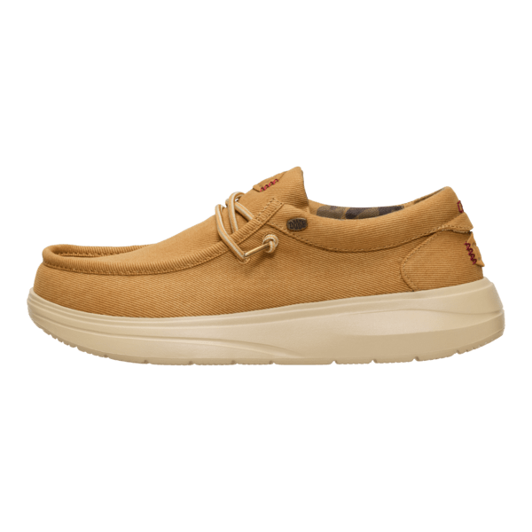 Wally Comf Worn Twill - Bone Brown/Olive Grey - Hey Dude South Africa