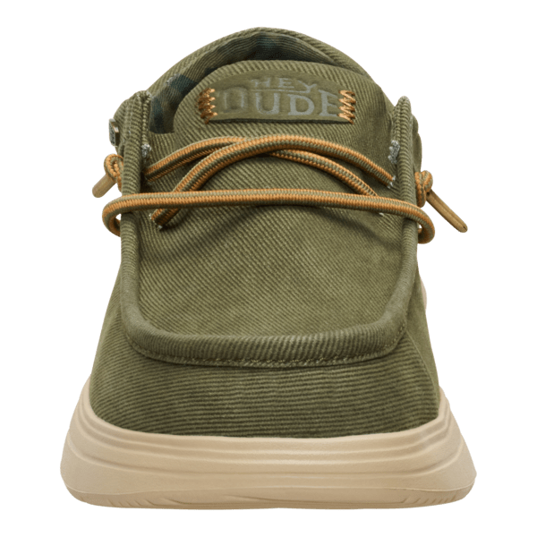 Wally Comf Worn Twill - Burnt Olive/Boulder Tan - Hey Dude South Africa