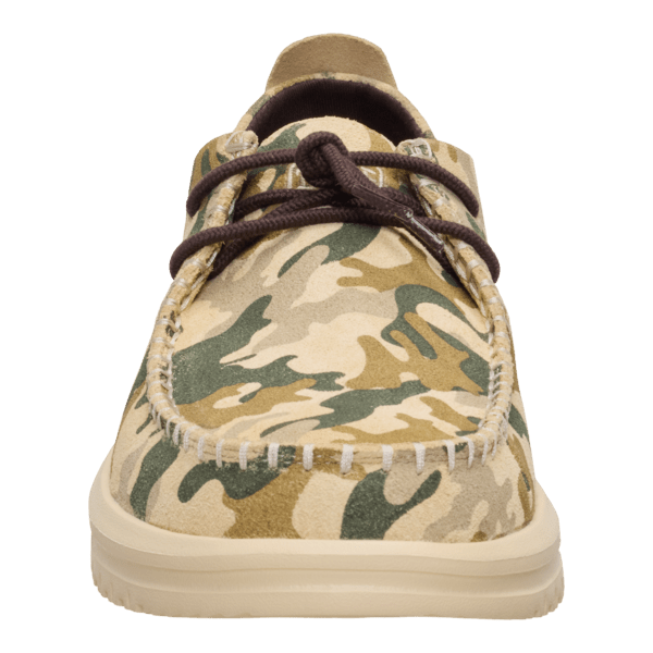 Wally NXT Moc Camo Suede - Boulder Tan/Multi - Hey Dude South Africa