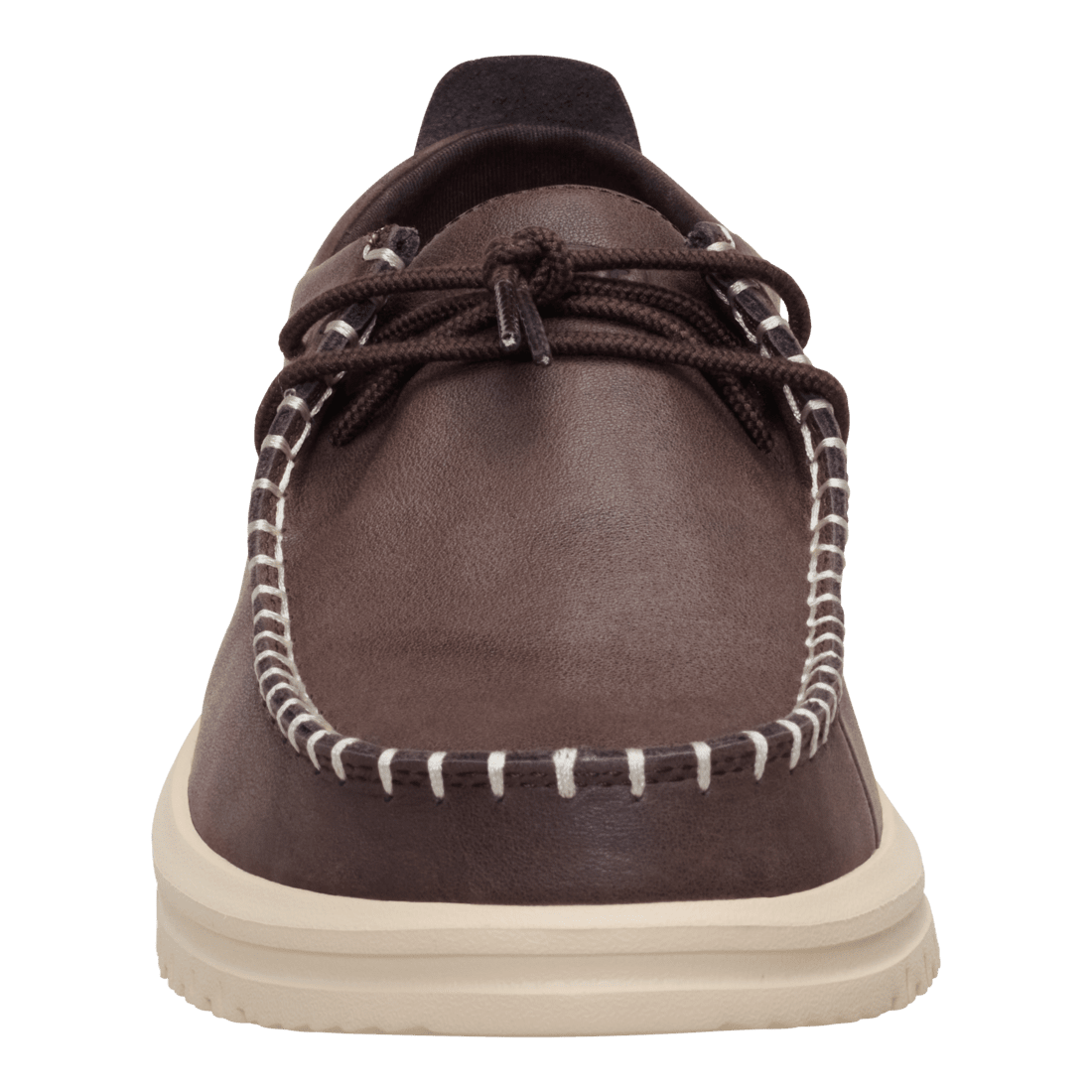 Wally NXT Moc Leather Mole Brown/Wood Ash - Hey Dude South Africa