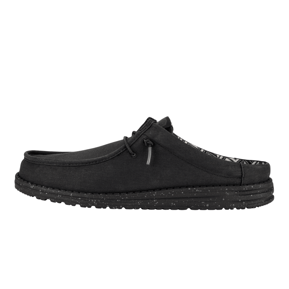 Wally Slip Stretch Canvas - Black/Black