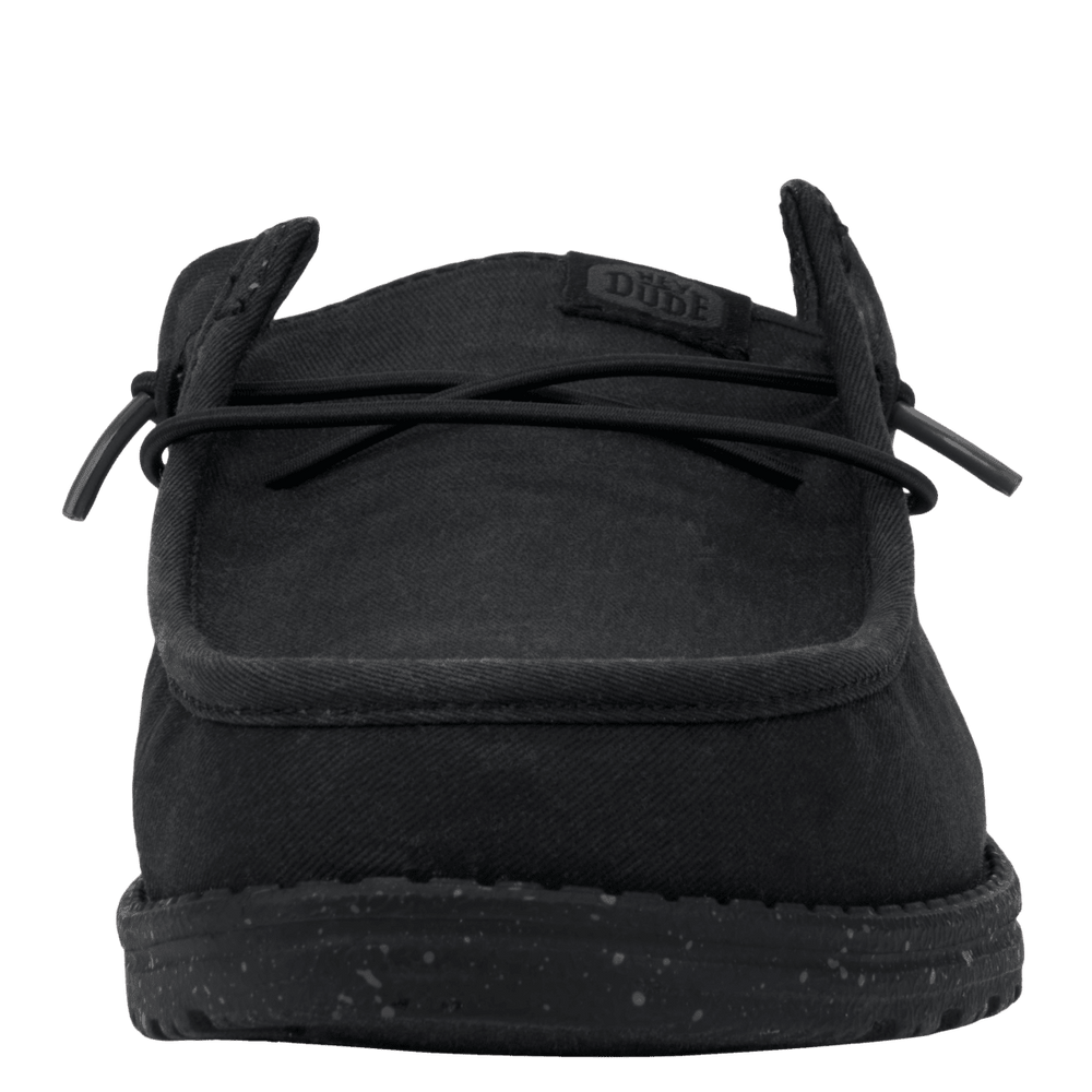 Wally Slip Stretch Canvas - Black/Black