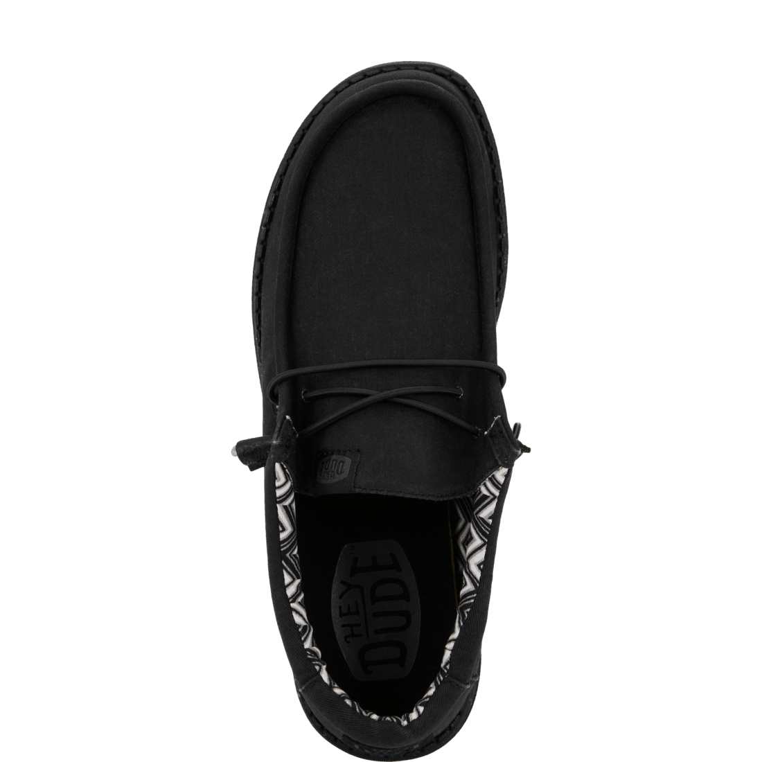 Wally Stretch Canvas Black/Black - Hey Dude South Africa