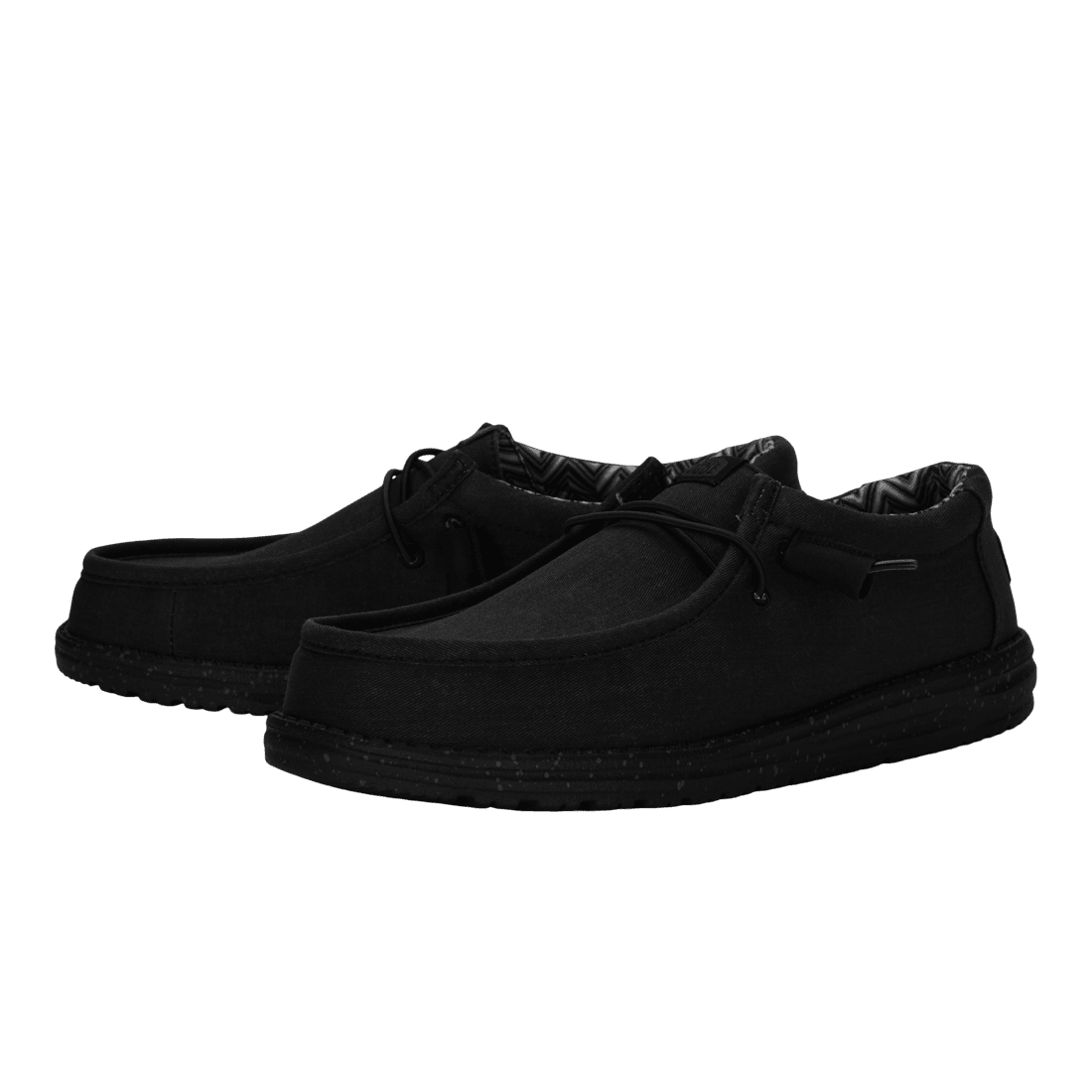 Wally Stretch Canvas Black/Black - Hey Dude South Africa