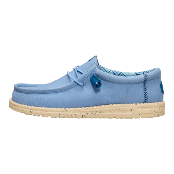 Wally Stretch Canvas - Faded Denim/Boulder Tan - Hey Dude South Africa