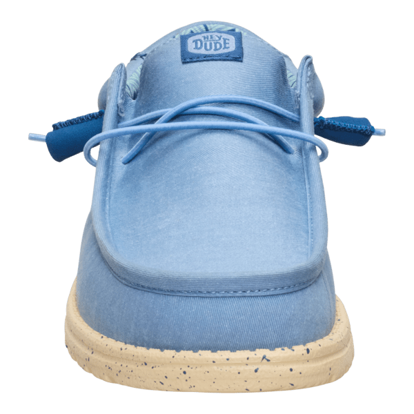 Wally Stretch Canvas - Faded Denim/Boulder Tan - Hey Dude South Africa