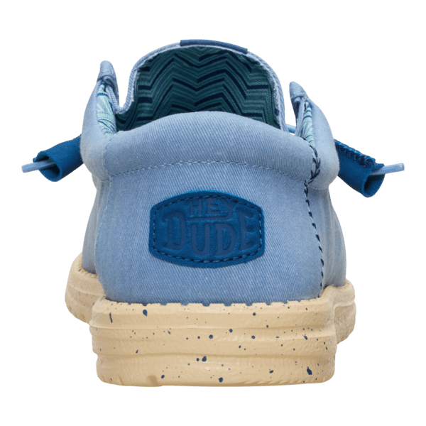 Wally Stretch Canvas - Faded Denim/Boulder Tan - Hey Dude South Africa