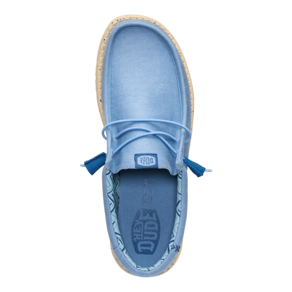 Wally Stretch Canvas - Faded Denim/Boulder Tan - Hey Dude South Africa