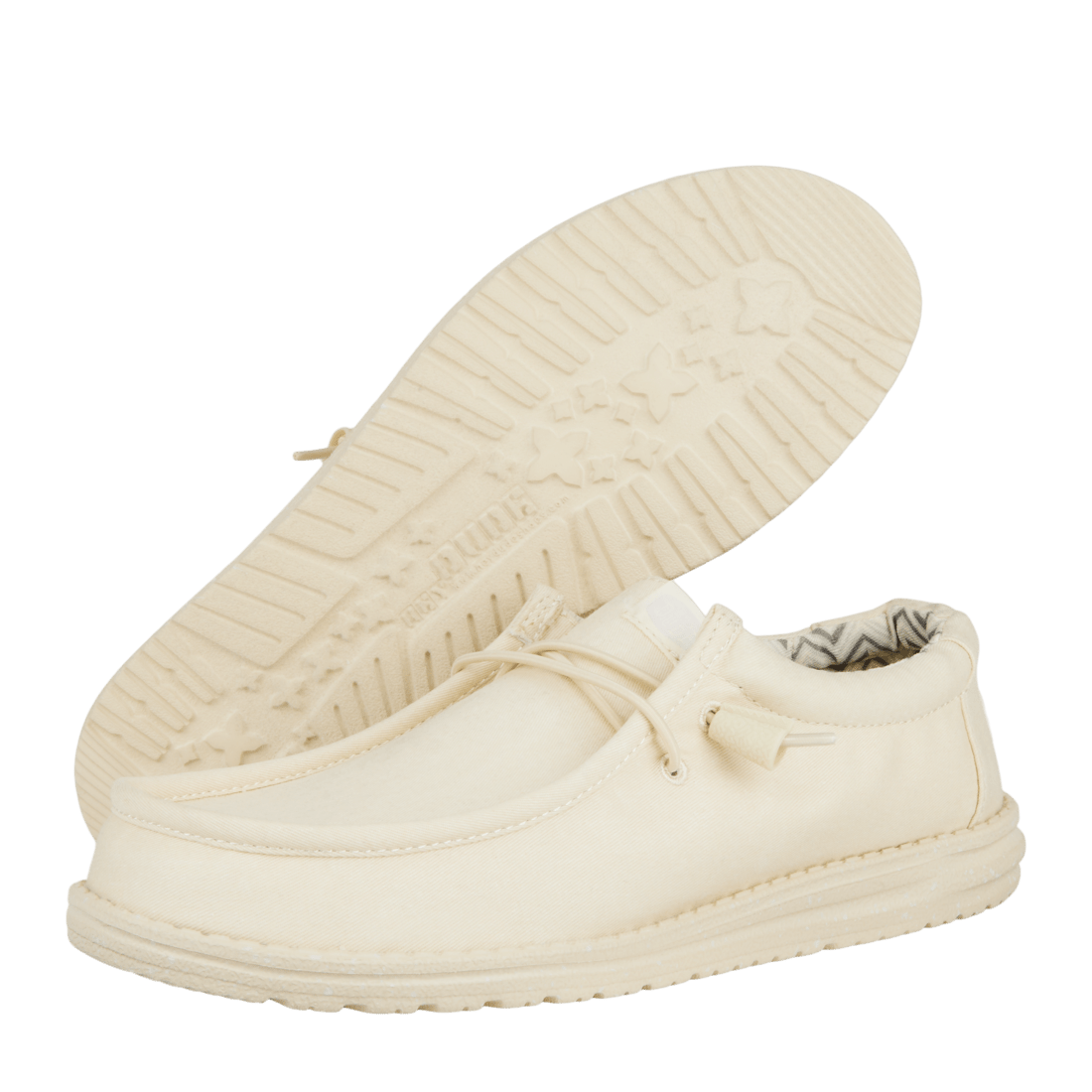 Wally Stretch Canvas - Stone White - Hey Dude South Africa