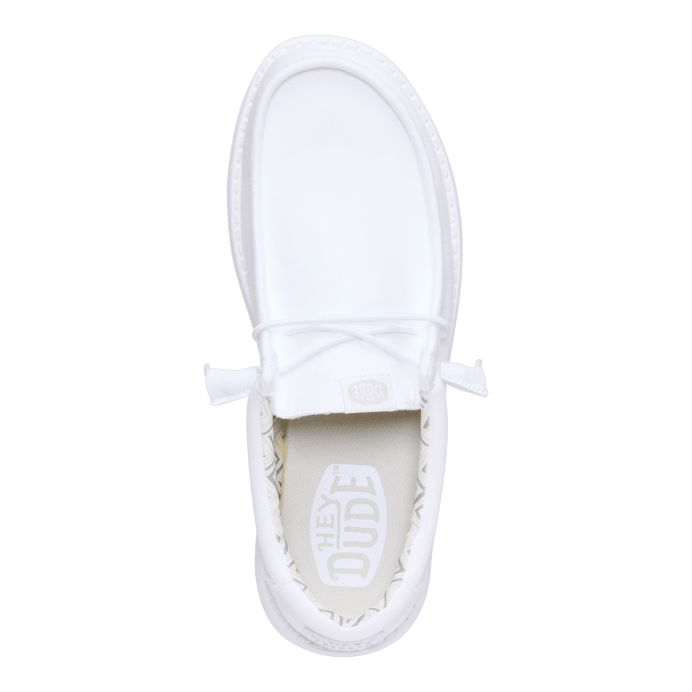 Wally Stretch Canvas - White/White