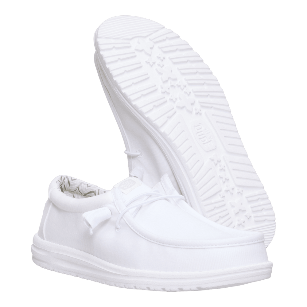 Wally Stretch Canvas - White/White