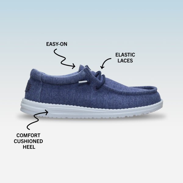 Wally Stretch Jersey - Navy - Hey Dude South Africa