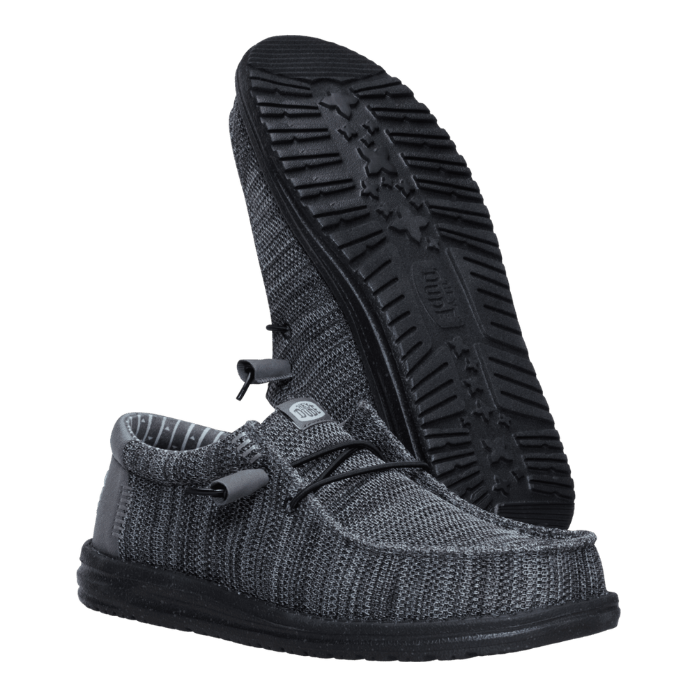 Wally Stretch Sox - Granite Grey/Black