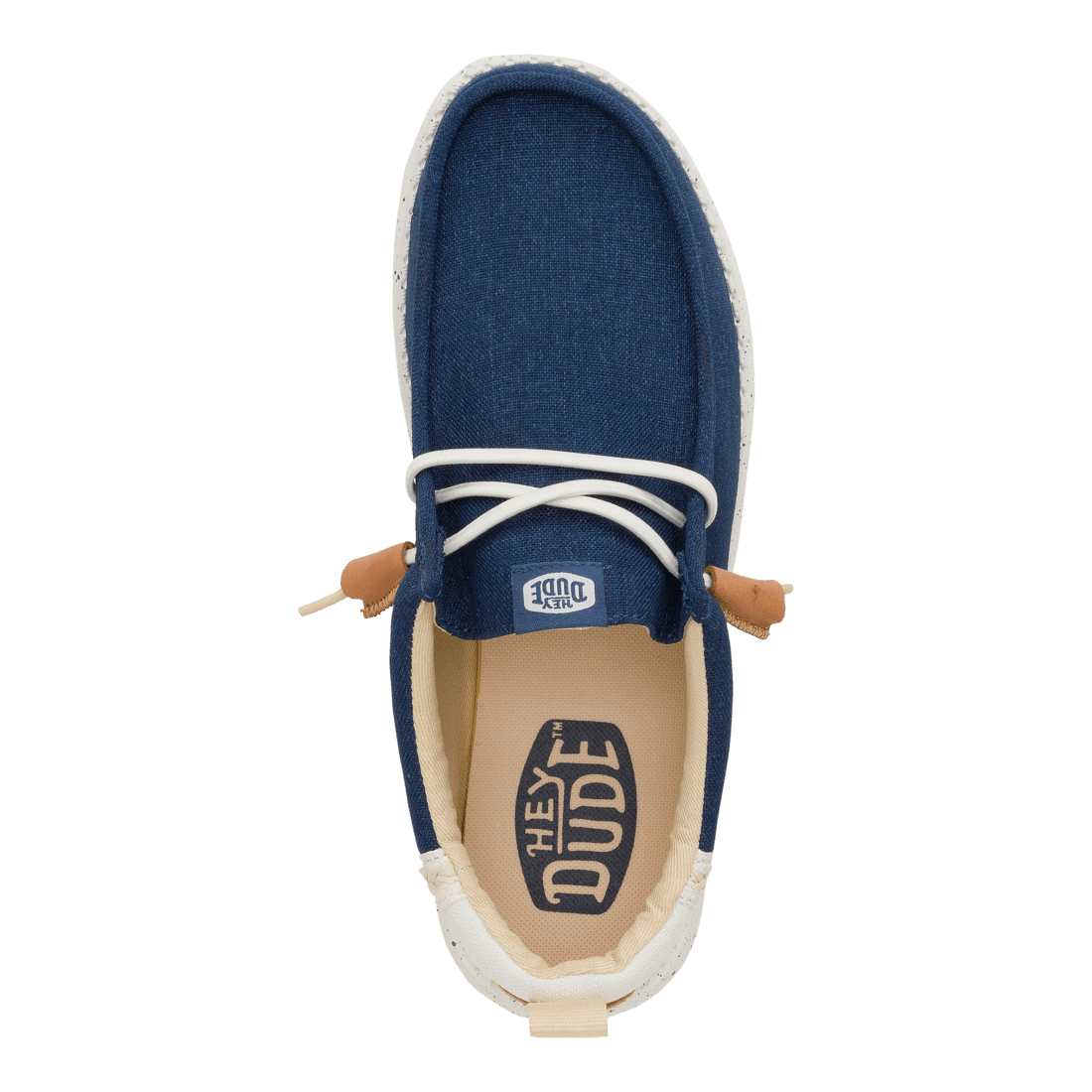 Wally Summer Linen Sargasso Blue/White - Hey Dude South Africa