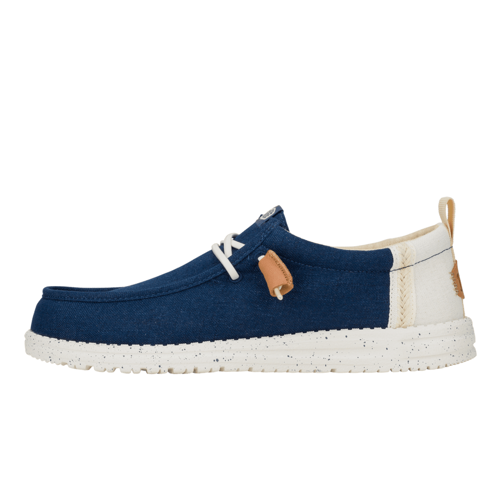 Wally Summer Linen - Sargasso Blue/White