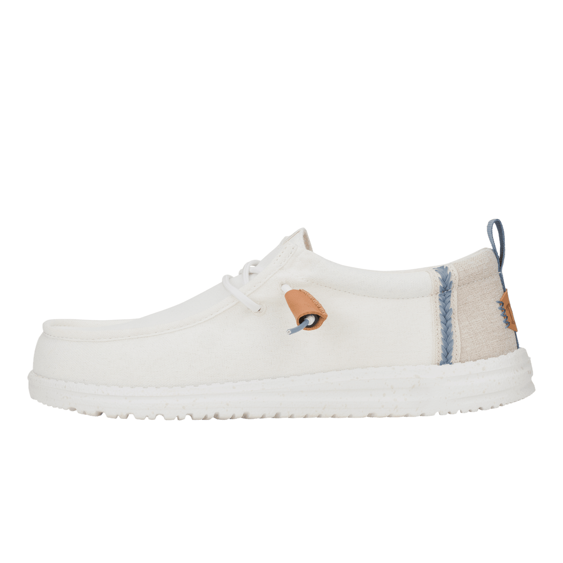 Wally Summer Linen White/Stone Grey - Hey Dude South Africa