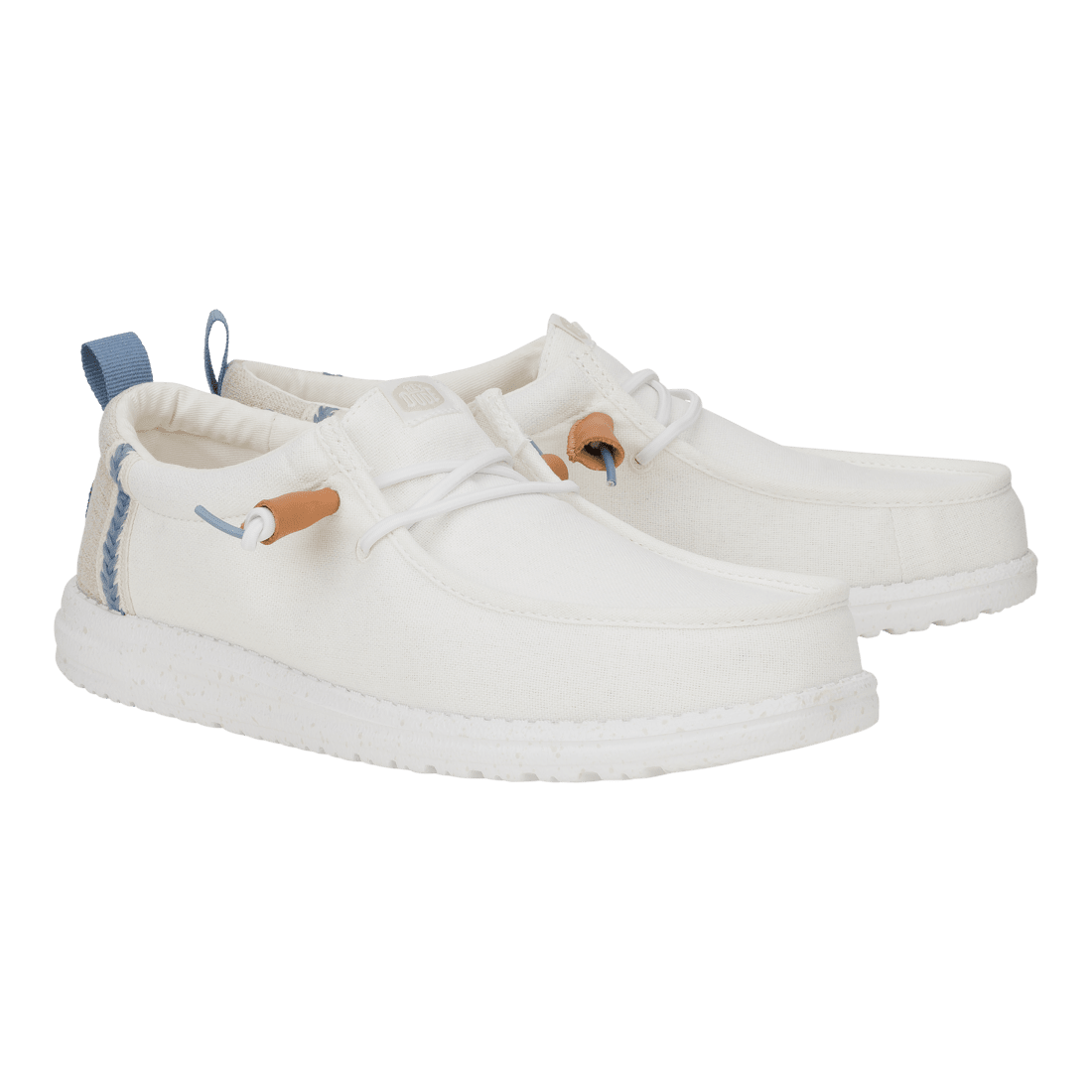 Wally Summer Linen White/Stone Grey - Hey Dude South Africa