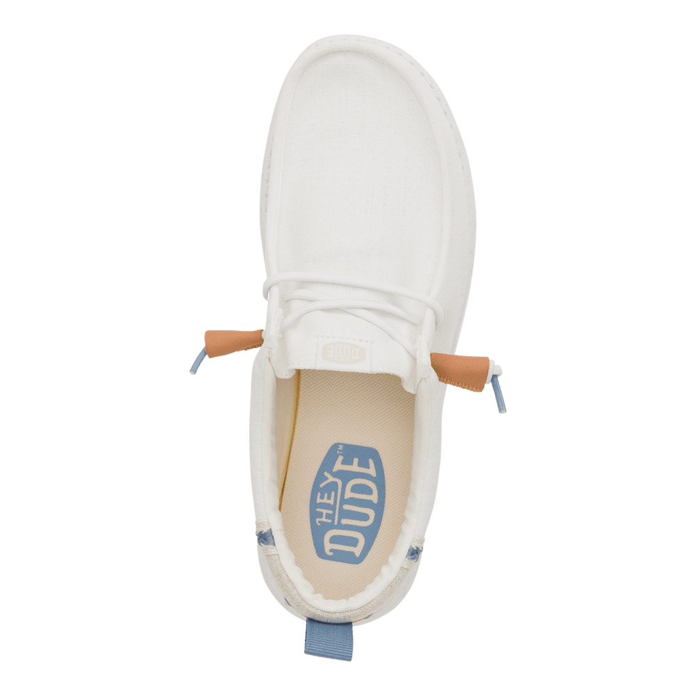 Wally Summer Linen - White/Stone Grey