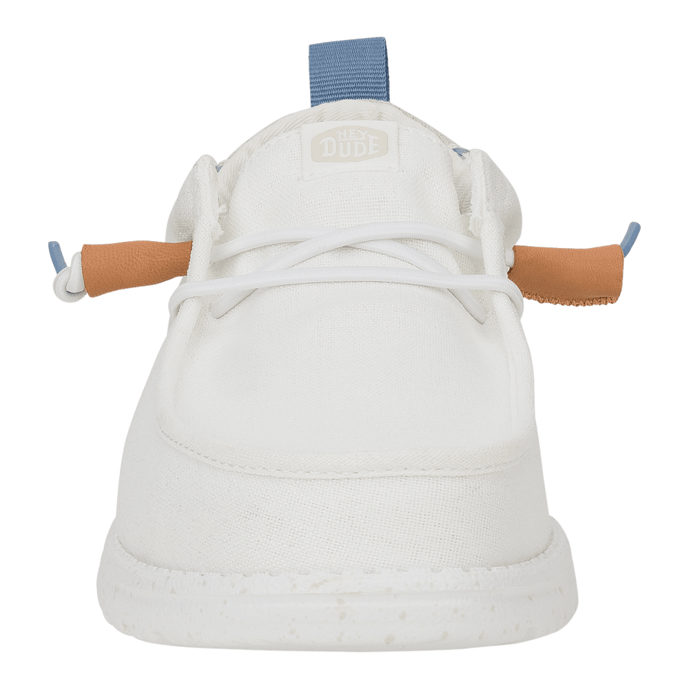 Wally Summer Linen - White/Stone Grey