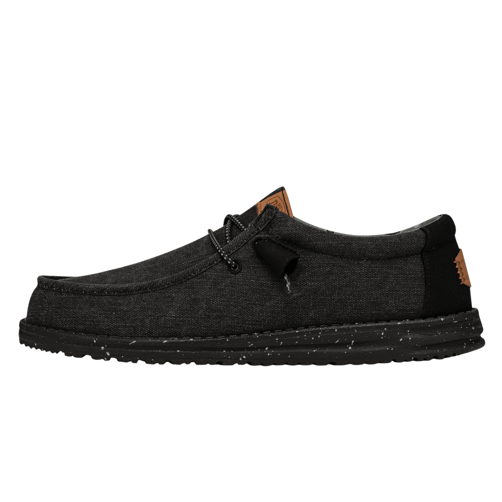 Wally Washed Canvas - Black/Black