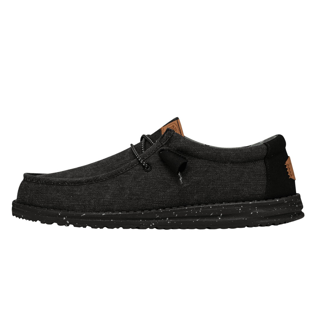 Wally Washed Canvas Black/Black - Hey Dude South Africa