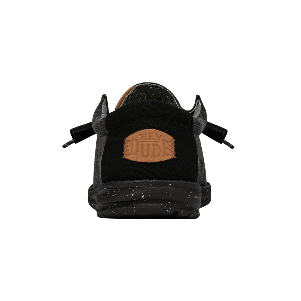 Wally Washed Canvas - Black/Black