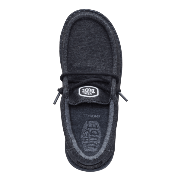 Wally Youth Stretch Jersey - Black - Hey Dude South Africa