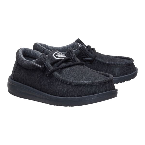 Wally Youth Stretch Jersey - Black - Hey Dude South Africa