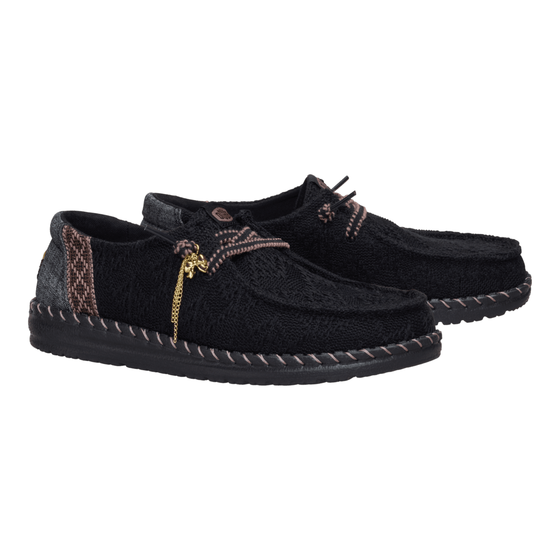 Wendy Boho Knit Black - Hey Dude South Africa