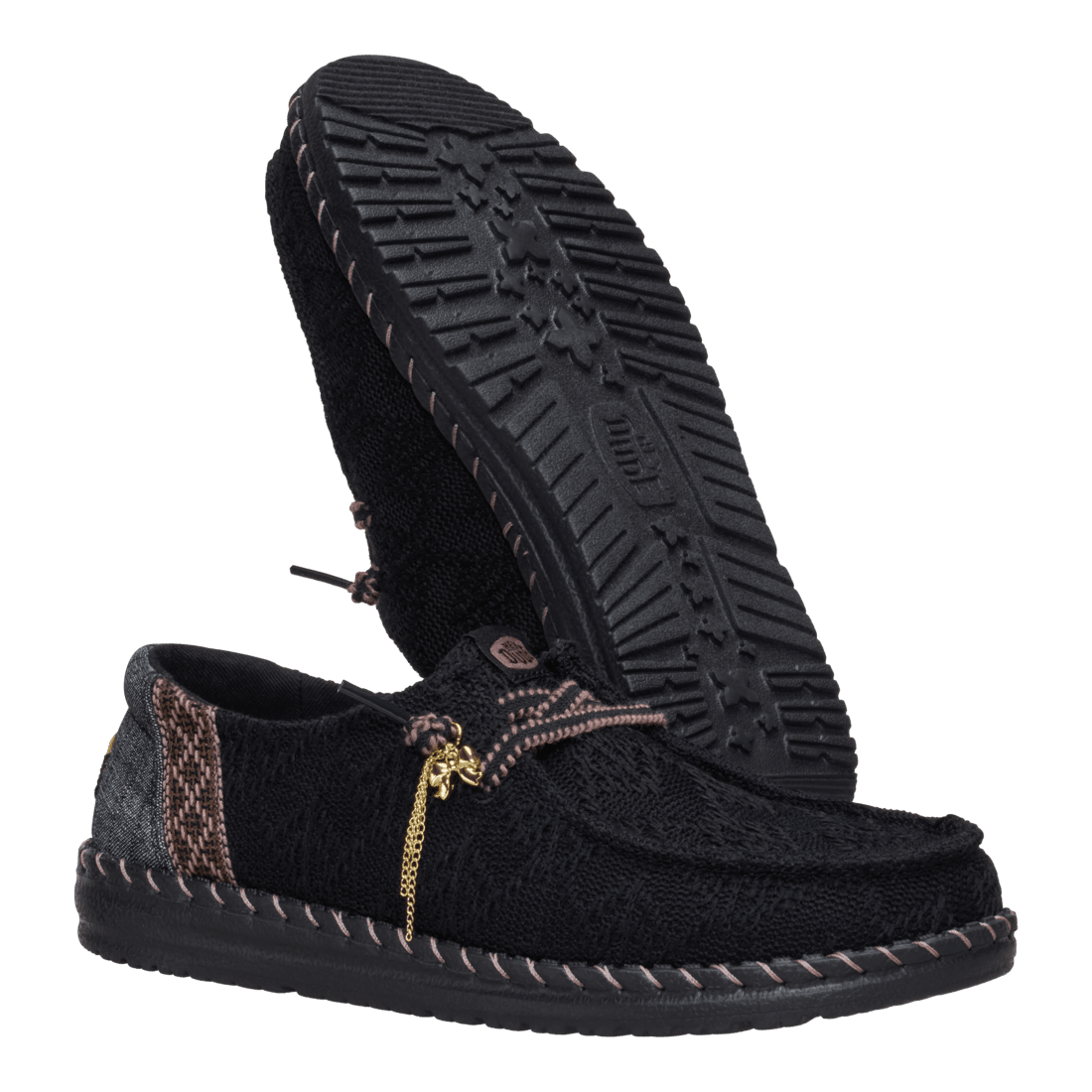 Wendy Boho Knit Black - Hey Dude South Africa