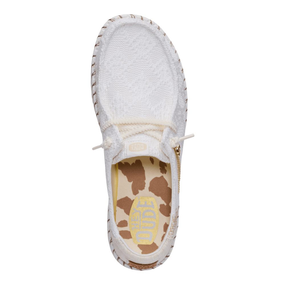 Wendy Boho Knit White