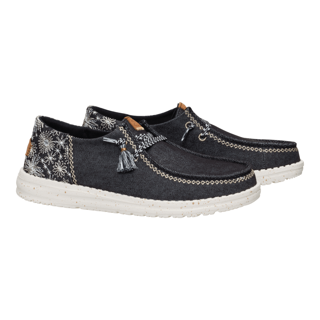 Wendy Funk Embroidered Black - Hey Dude South Africa