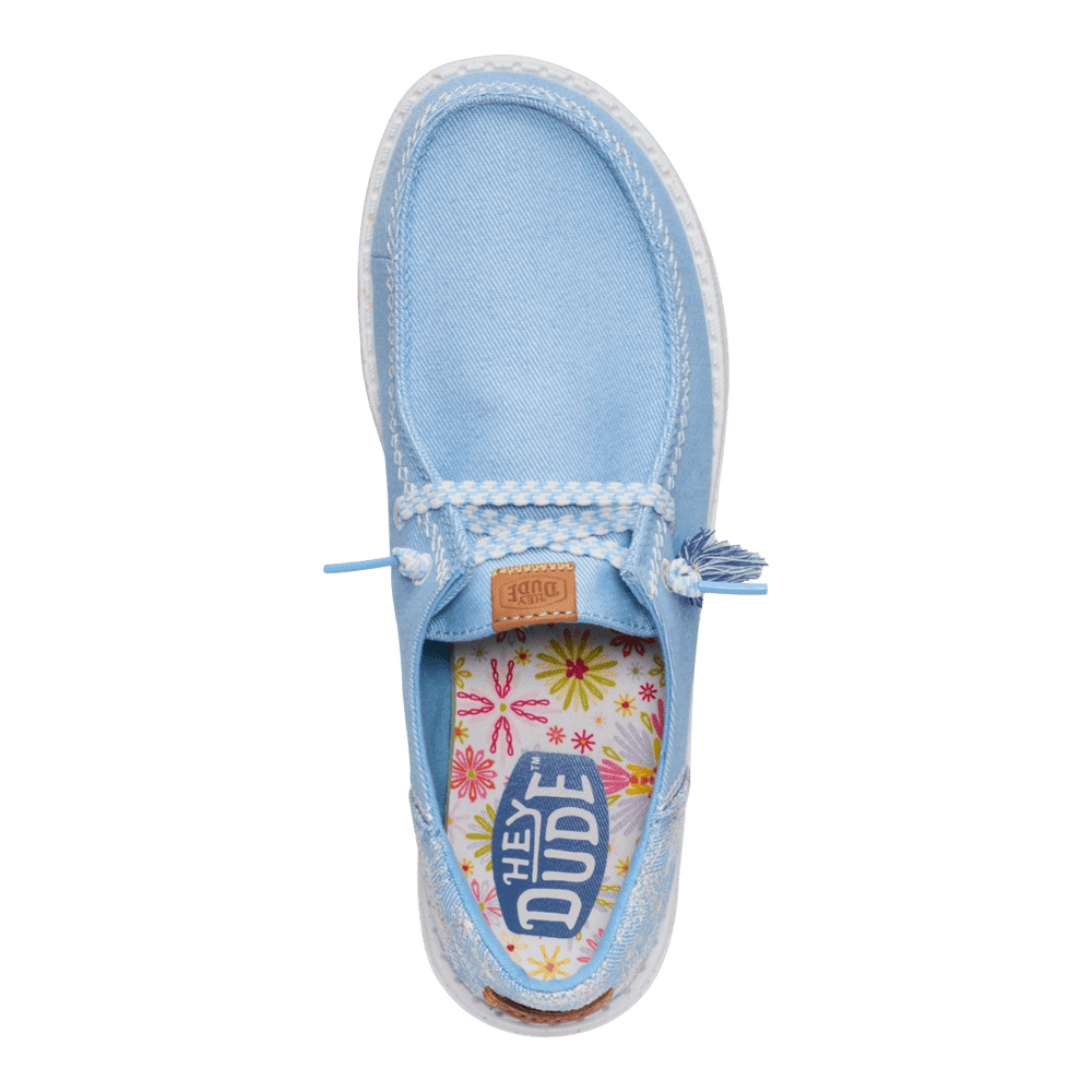 Wendy Funk Embroidered Floral - Blue