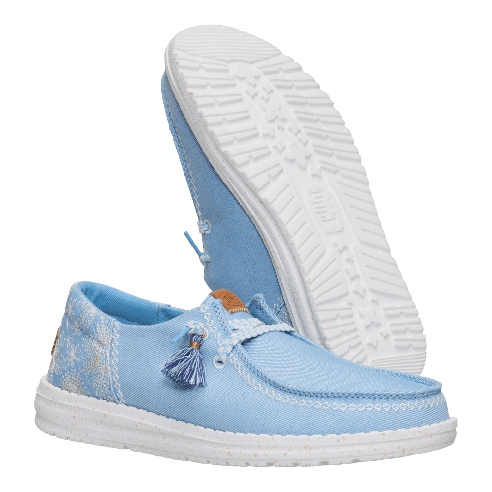 Wendy Funk Embroidered Floral - Blue