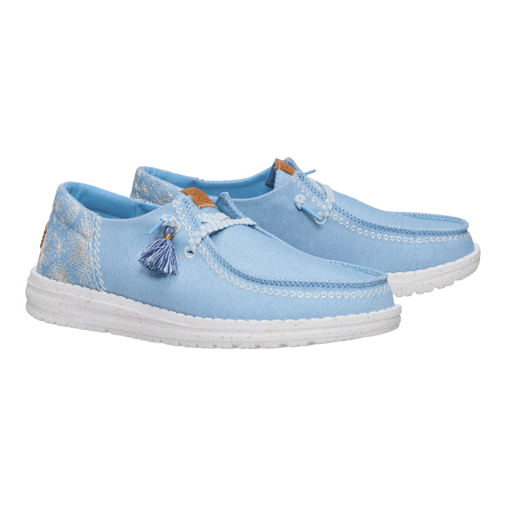 Wendy Funk Embroidered Floral - Blue