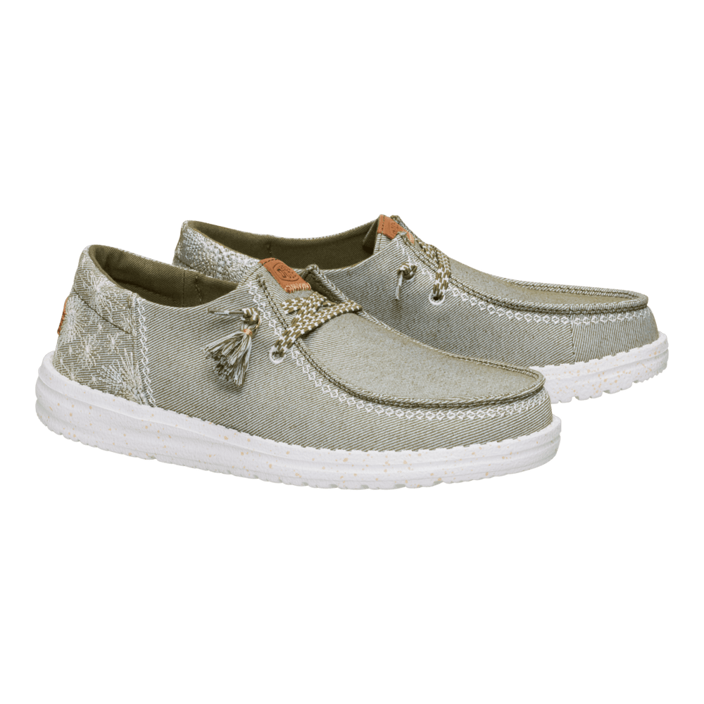 Wendy Funk Embroidered Floral - Olive