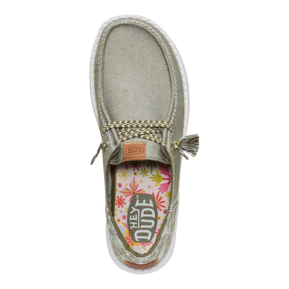 Wendy Funk Embroidered Floral - Olive