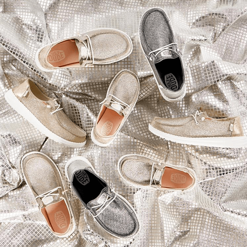 Wendy Metallic Sparkle - Gold - Hey Dude South Africa