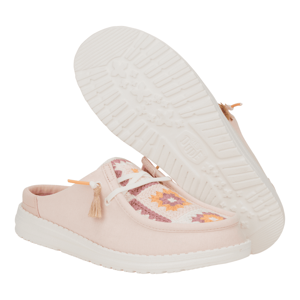 Wendy Slip Cottage Crochet Pale Pink/Multi