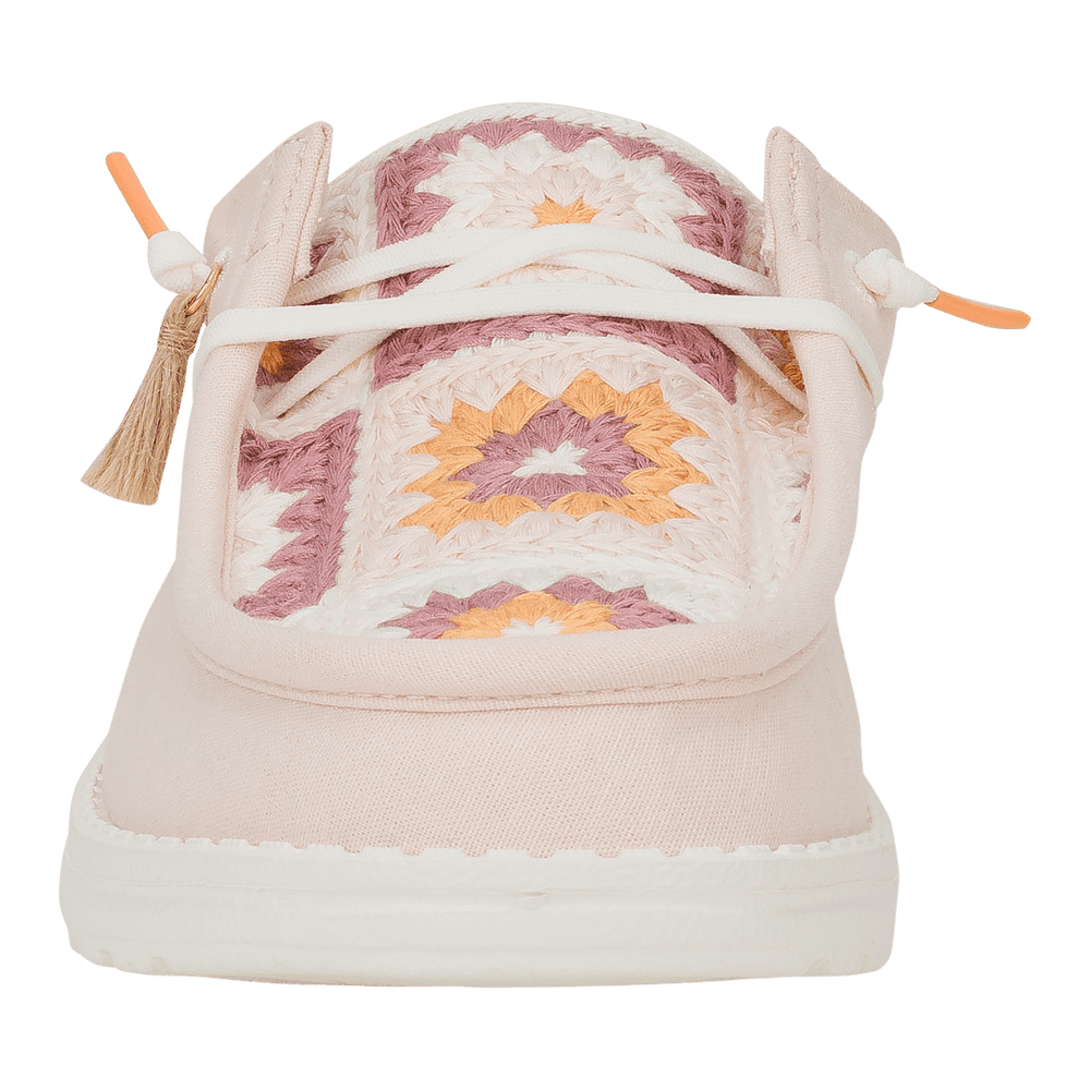 Wendy Slip Cottage Crochet Pale Pink/Multi