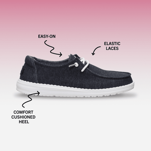 Wendy Stretch Jersey - Black - Hey Dude South Africa