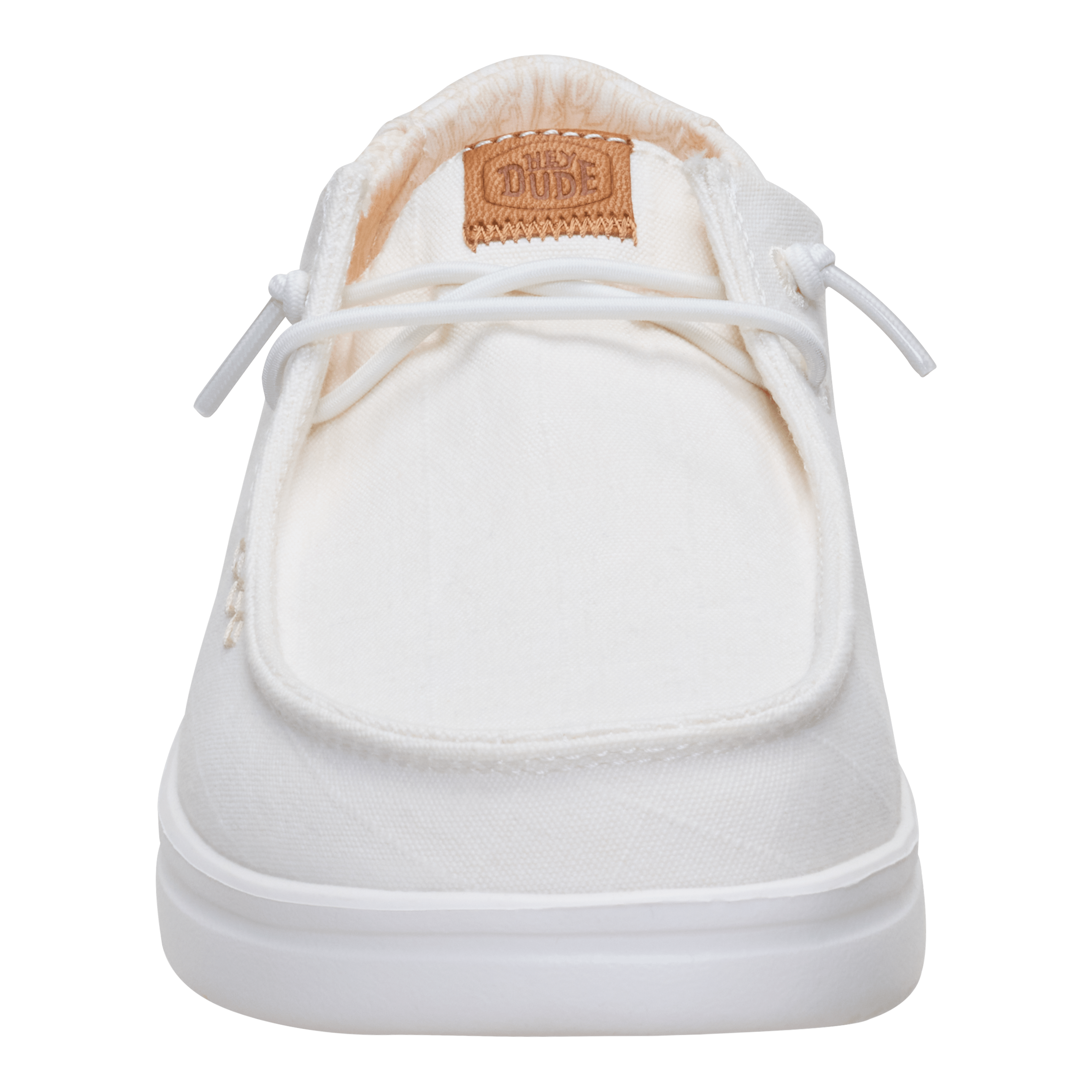 Womens Wendy Rise Chambray Grid - Snow White - Hey Dude South Africa