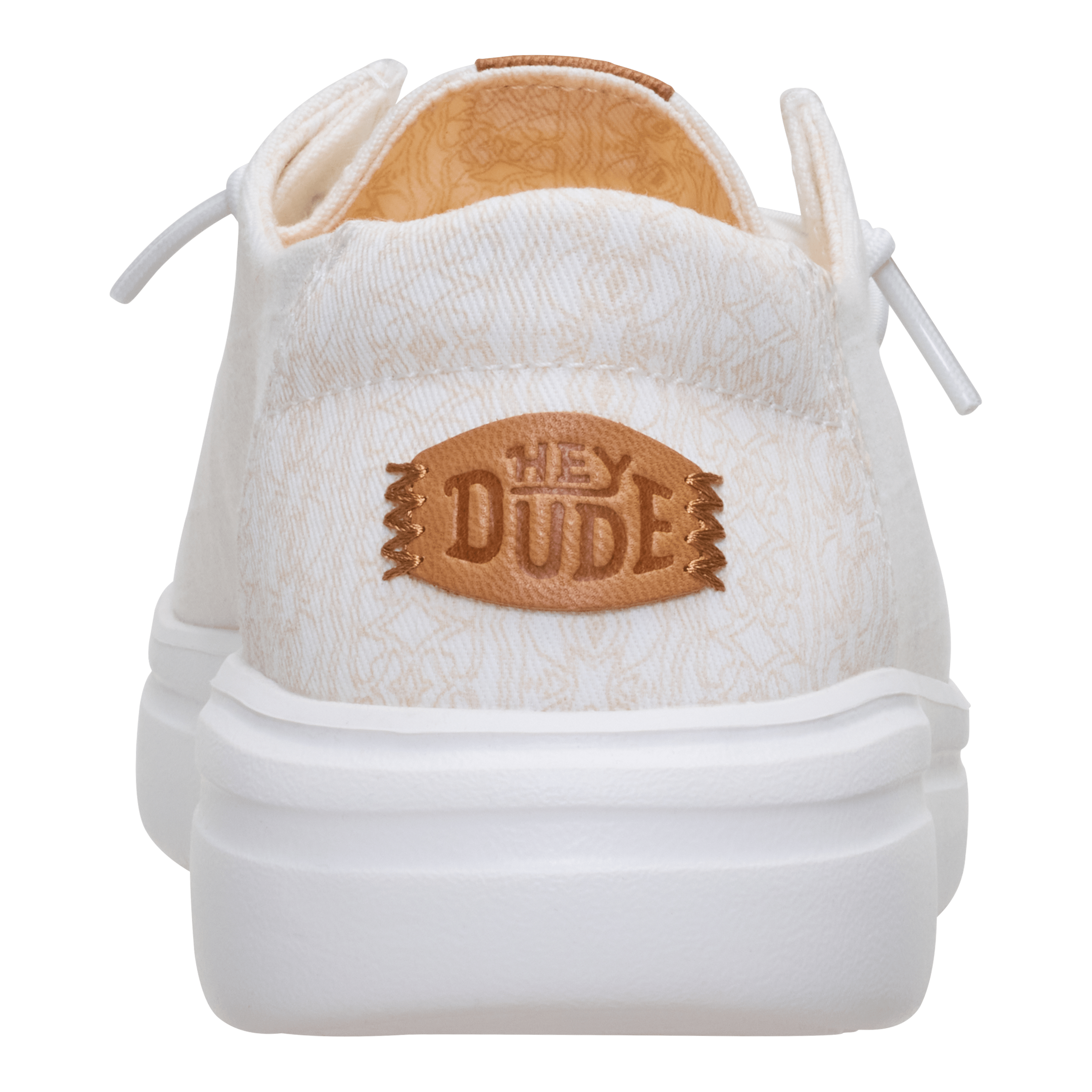 Womens Wendy Rise Chambray Grid - Snow White - Hey Dude South Africa